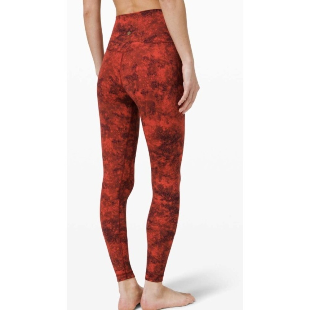 Lululemon Align Pant 28" *Lunar New Year Intricate Oasis Multi Size 4 Gold Logo - Picture 3 of 11